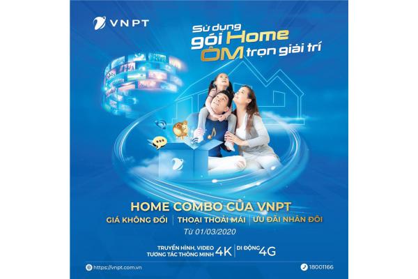 GÓI HOME COMBO: NHÂN ĐÔI TỐC ĐỘ, DATA - GIÁ KHÔNG ĐỔI