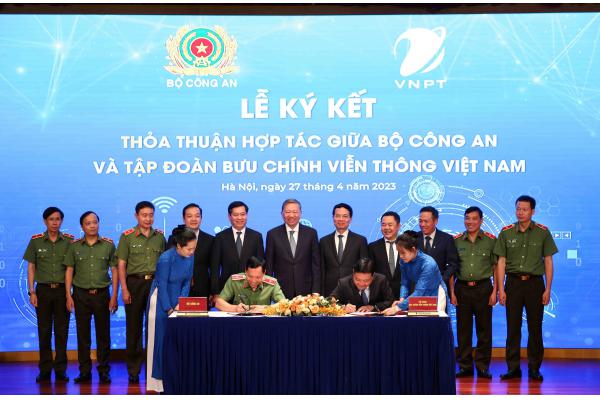 Bộ Công An và Tập đoàn VNPT ký kết thỏa thuận hợp tác
